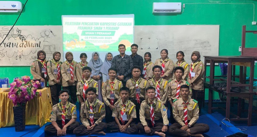 PELATIHAN PENGUATAN KAPASITAS GERAKAN PRAMUKA SMAN 1 PERANAP
